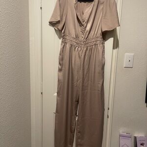Elegant Beige Jumpsuit